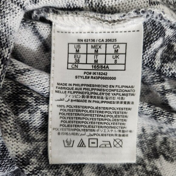 Guess Tank Top Womens Medium Black White Rose Floral Sleeveless Fariegoth - Picture 8 of 14